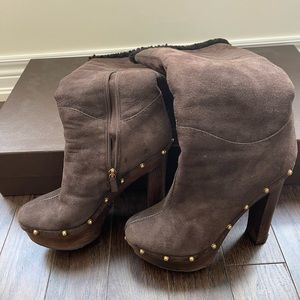 Gucci Suede Brown Boots